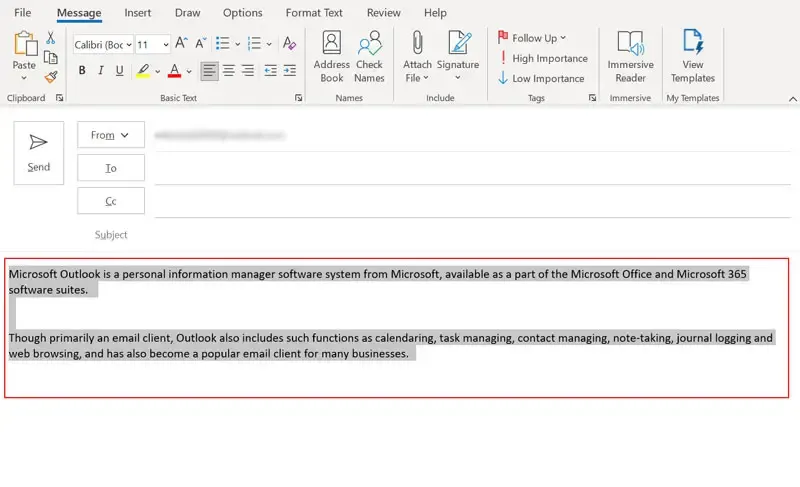 Fix Double Line Spacing in Outlook Email