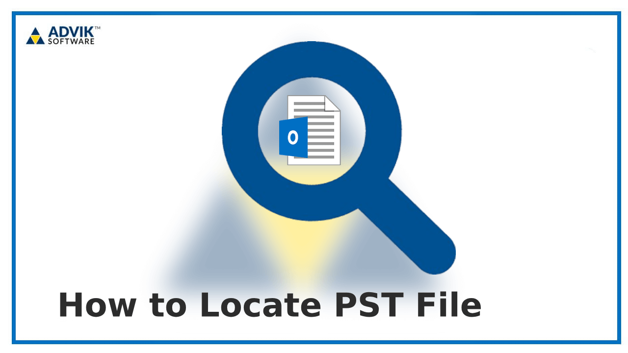 locate pst file in windows