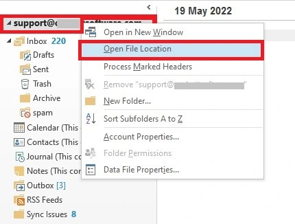 select Open File Location