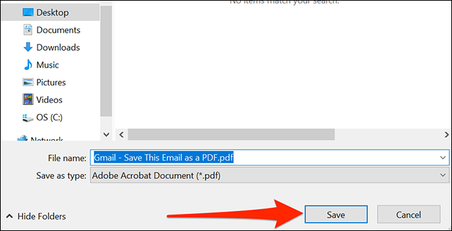 click Save