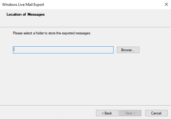 click on Browse and choose the saving location