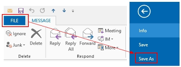 click on the File tab and choose Save as