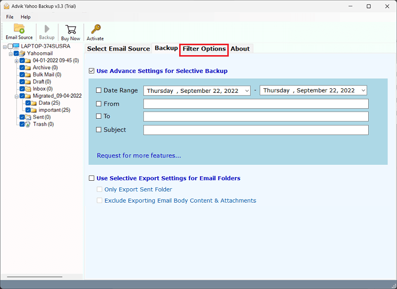 import yahoo mail to gmail