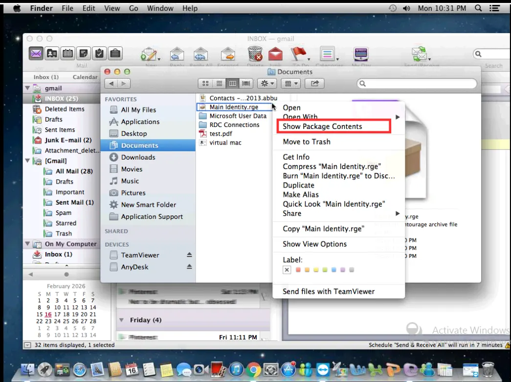 choose Show Package Contents