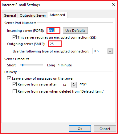 Click on Advanced tab