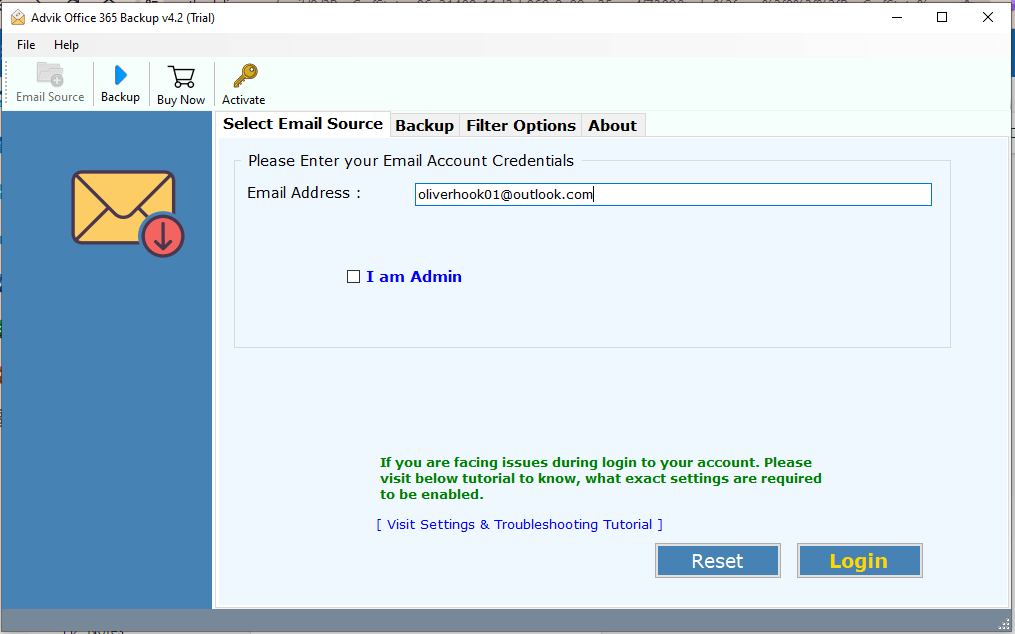run the Office 365 to iCloud migration tool