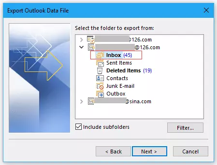 upload Outlook emails to Dropbox