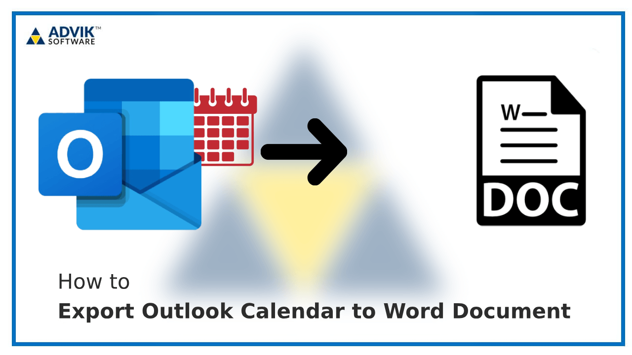 Export Outlook Calendar to Word Document