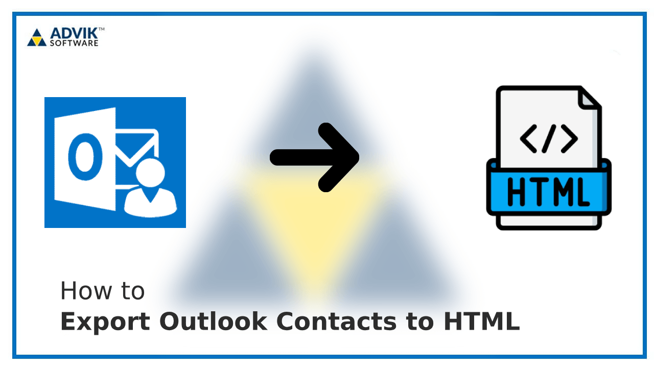 Export Outlook Contacts to HTML