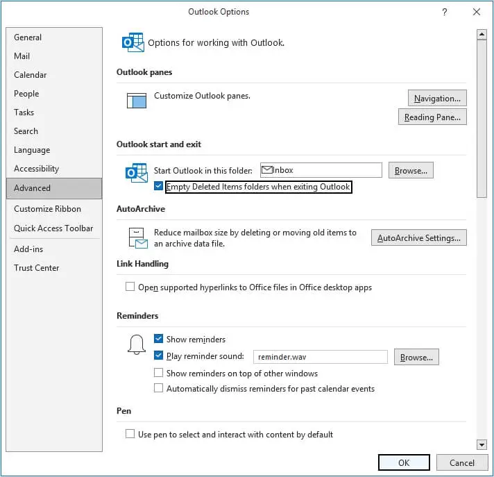 Outlook error Ox8OOccc92