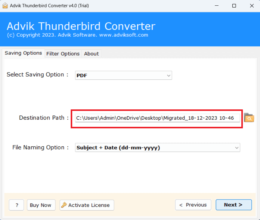 Archive Thunderbird Emails