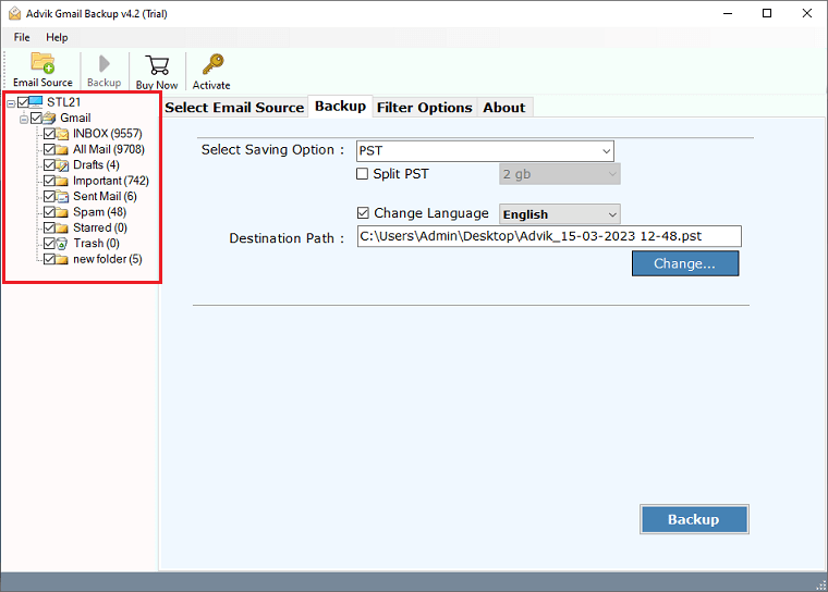 Migrate Gmail to IMAP Server