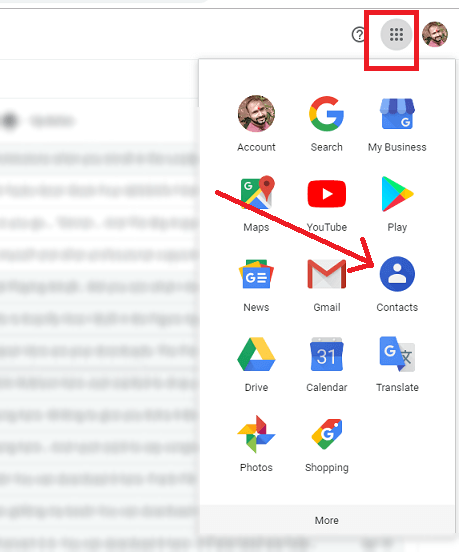 . Go to the Google Contacts