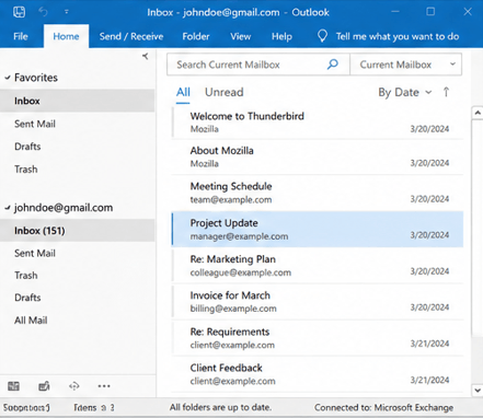 Move To >> Your IMAP email account