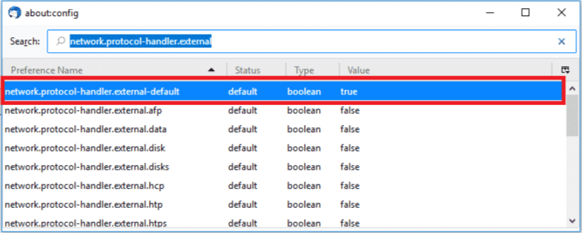 hyperlinks in messages are not working in Thunderbird