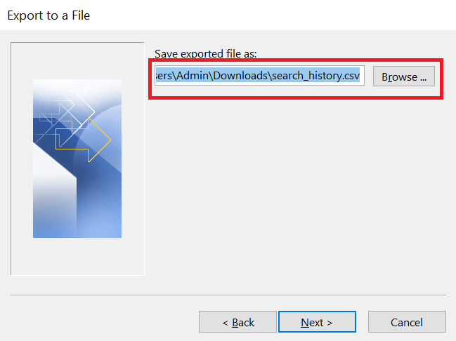 save-exported-file