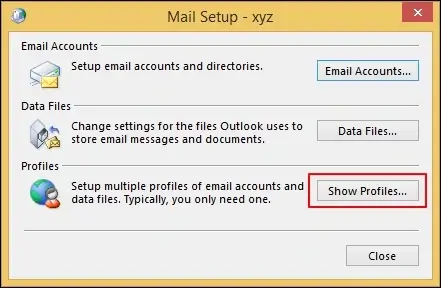 Outlook error Ox8OOccc92
