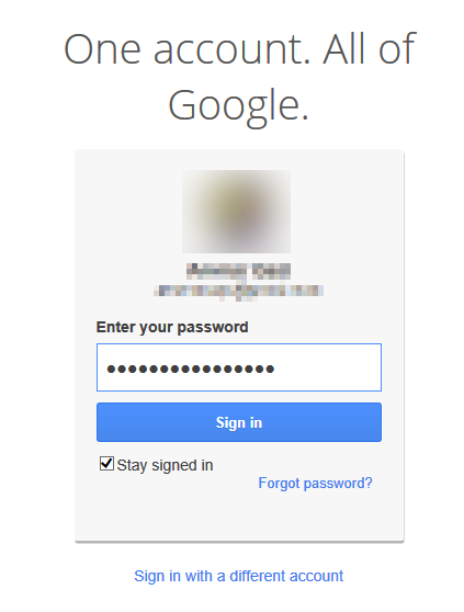 enter your Gmail password