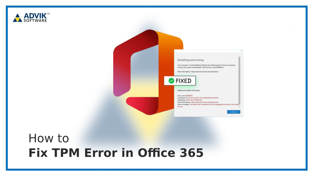TPM Error in Office 365