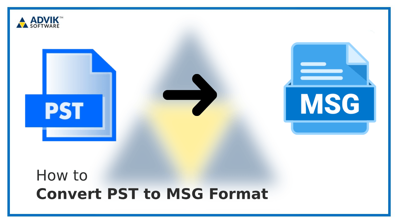 Convert PST to MSG Format