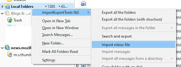 choose import mbox file