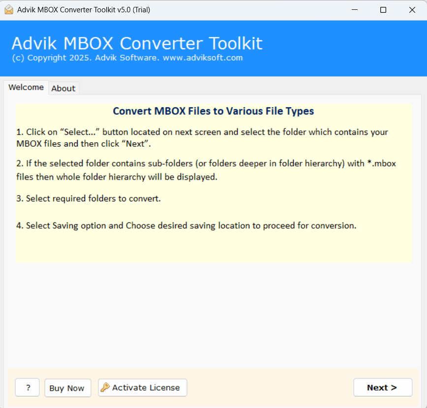 run mbox to msg tool
