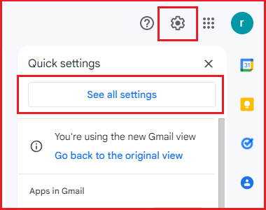 go to settings