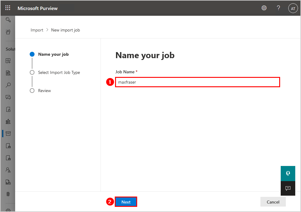 Give the job a name