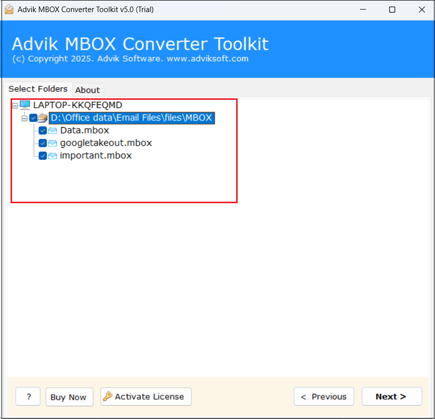mbox to gmail import