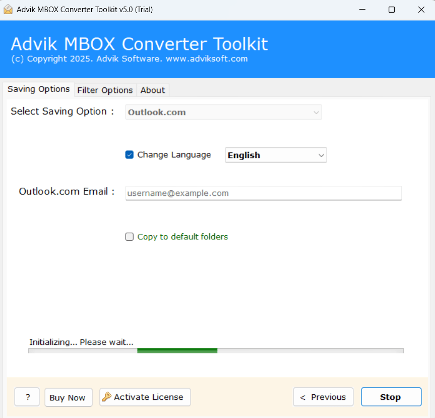 mbox to hotmail