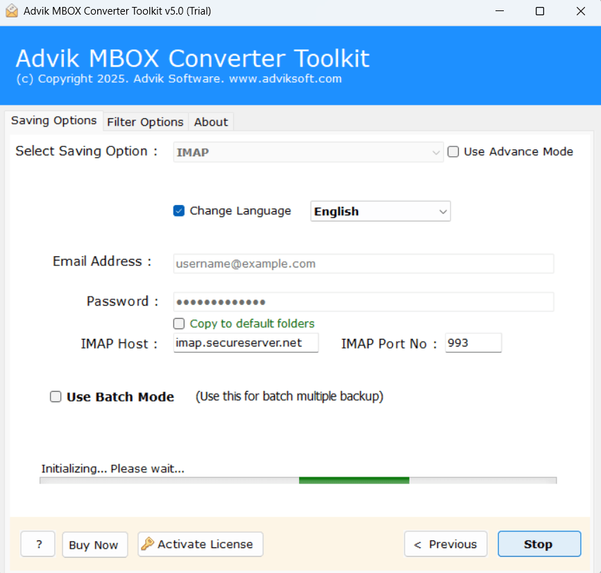 mbox to zimbra