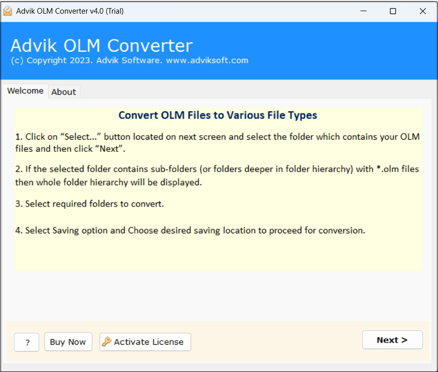 import olm to gmail