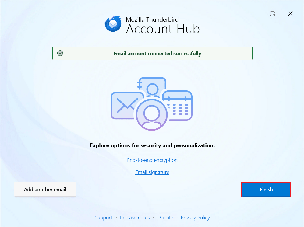account added successfully