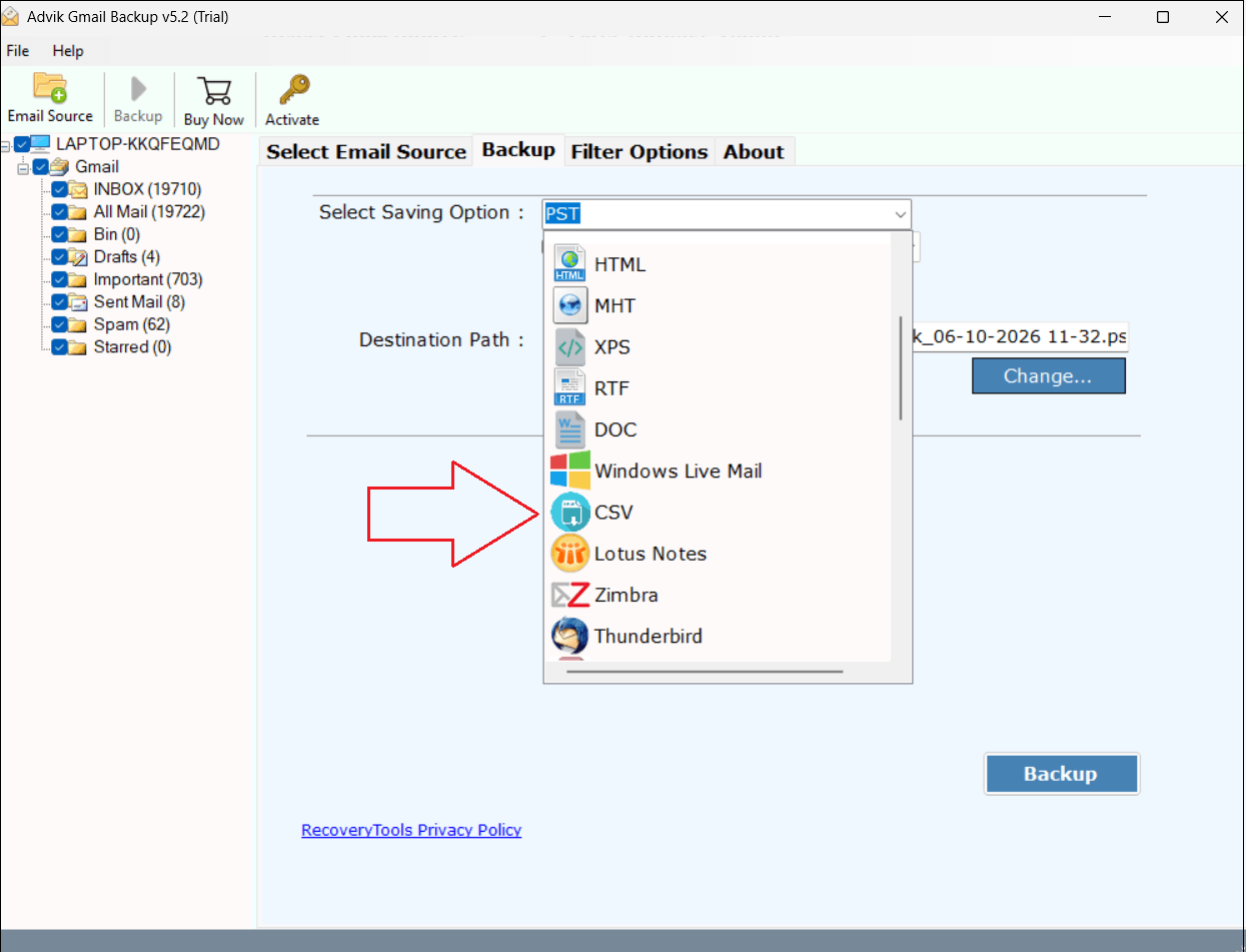 select csv
