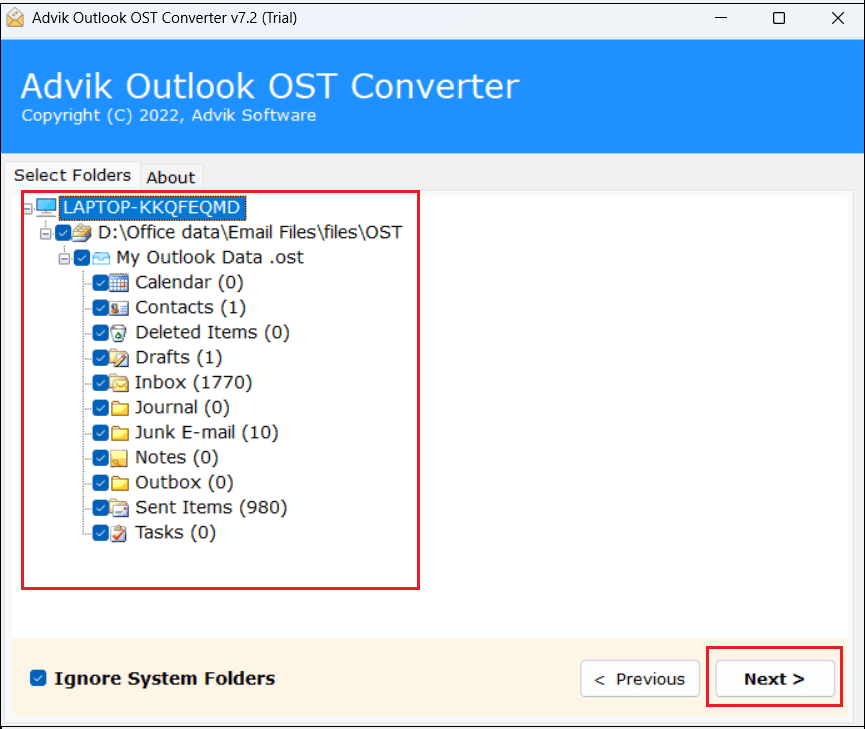 View OST File in Outlook