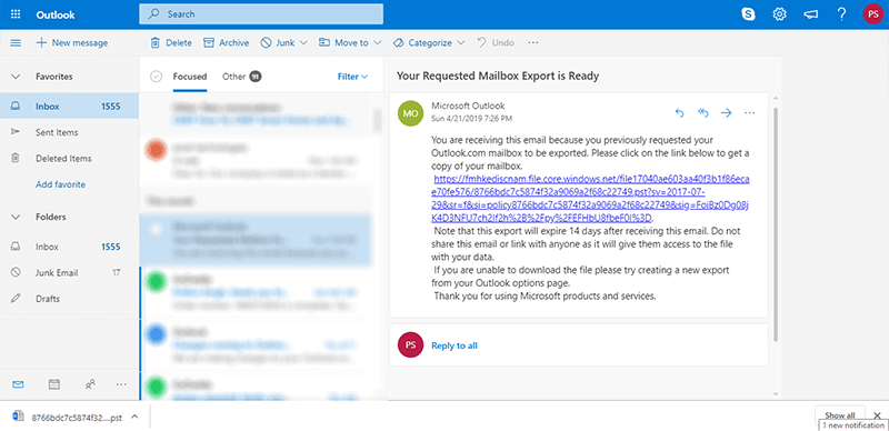 Download All Emails from Office 365