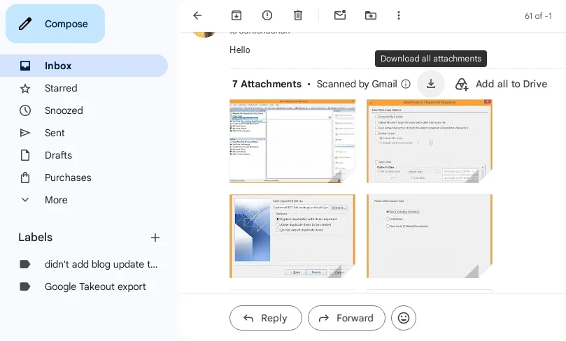 download all attachments from gmail 