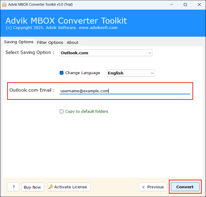 Enter your Hotmail email address