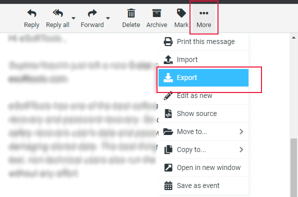 Select Export