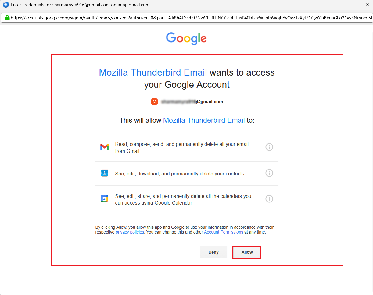 give permissions