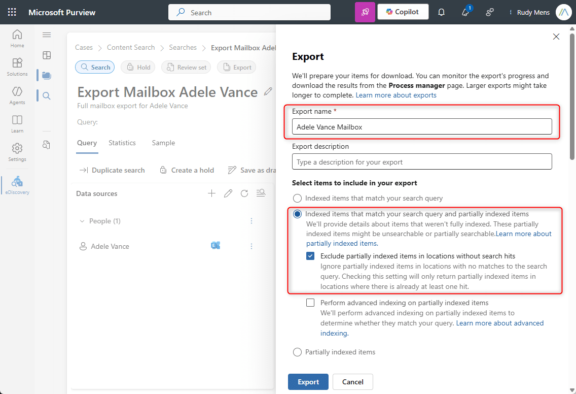 select indexed items