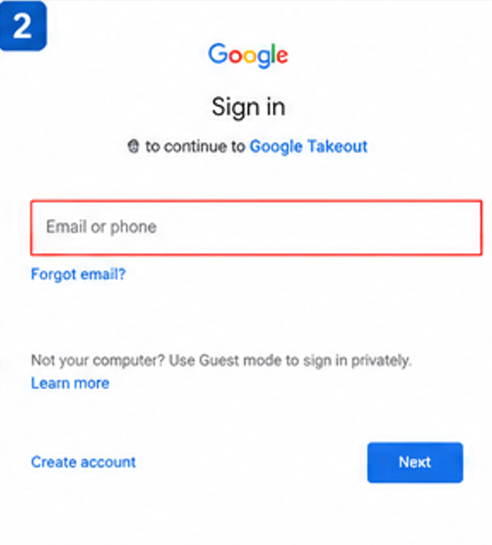Sign in with your Gmail account