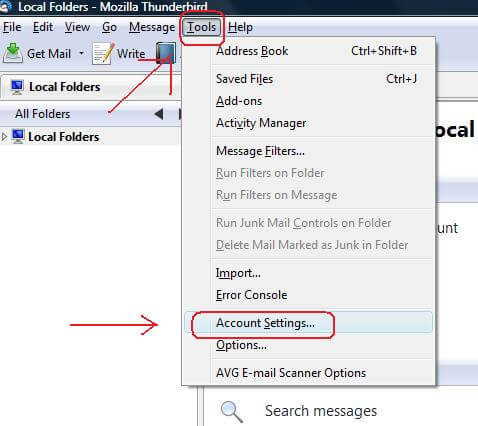 choose Account Settings