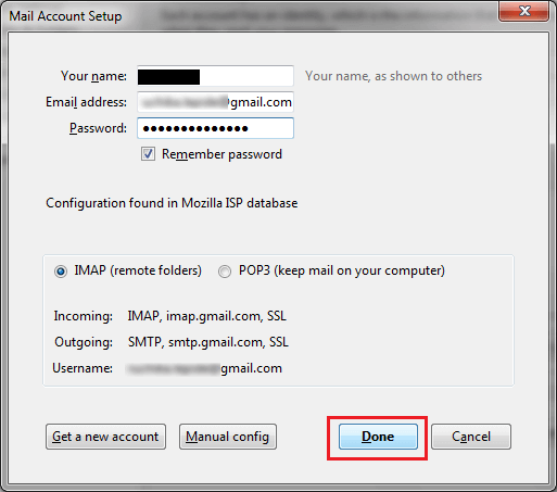 choose imap