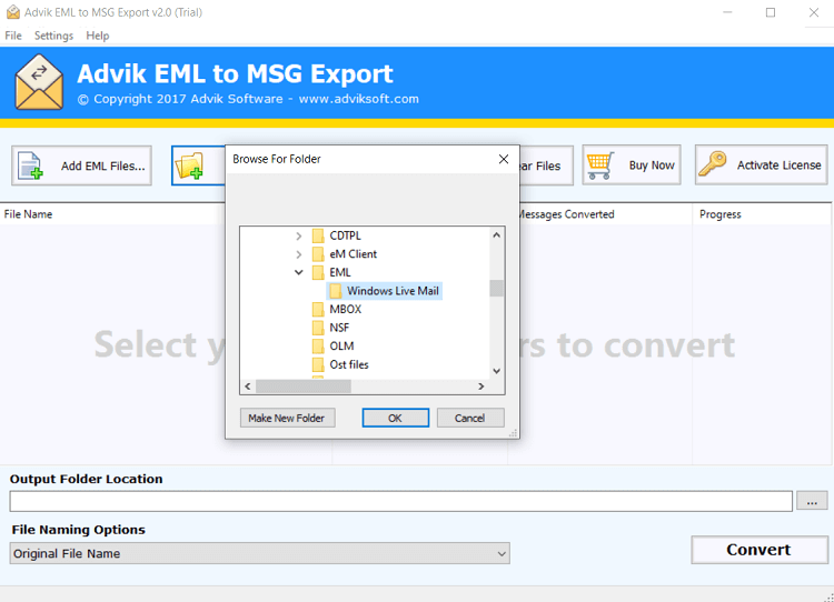 eml to msg converter