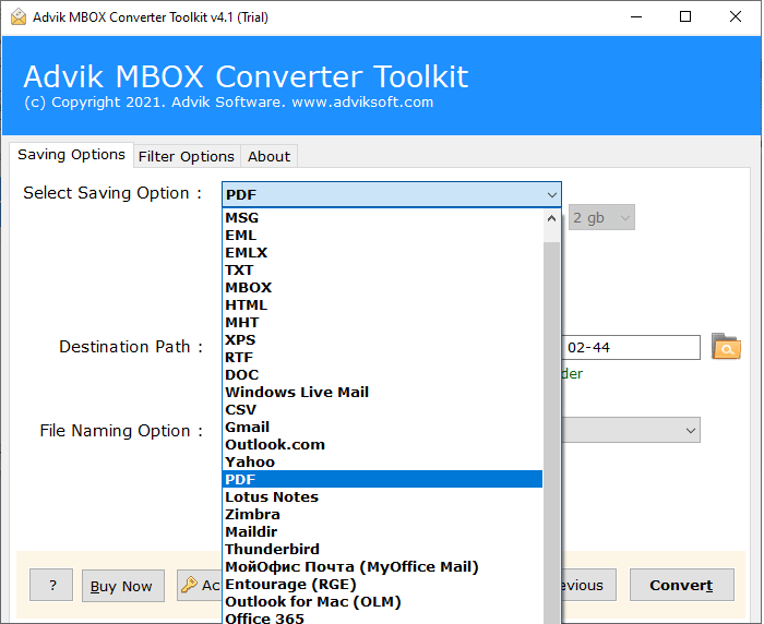 Google takeout to pdf conversion