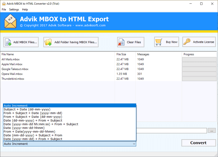 mbox to html