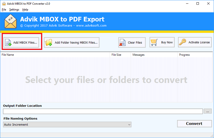 print mbox to pdf
