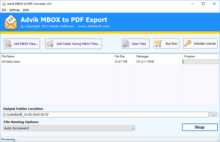 exportar correos de mbox a pdf