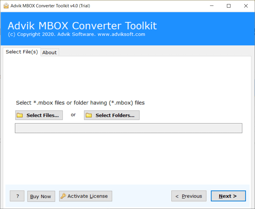 add mbox files